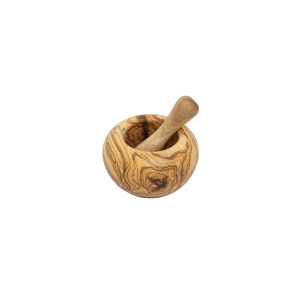 ROUND MORTAR AND PESTLE