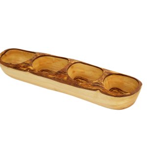 FOUR-SECTION RUSTIC DISH