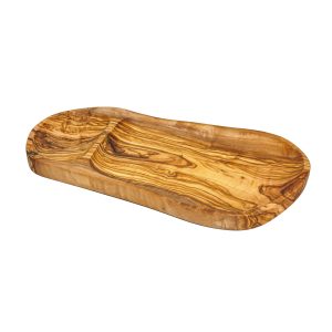 RUSTIC TWO-SECTION SERVING PLATTER